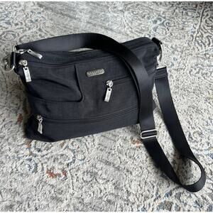 Baggallini Crossbody Shoulder Purse Bag Black Medium Size